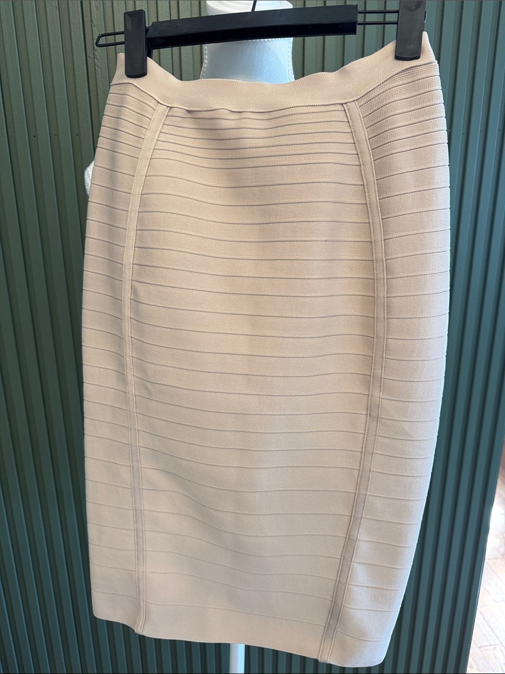 Blush Pink Bandage Pencil Skirt - Women